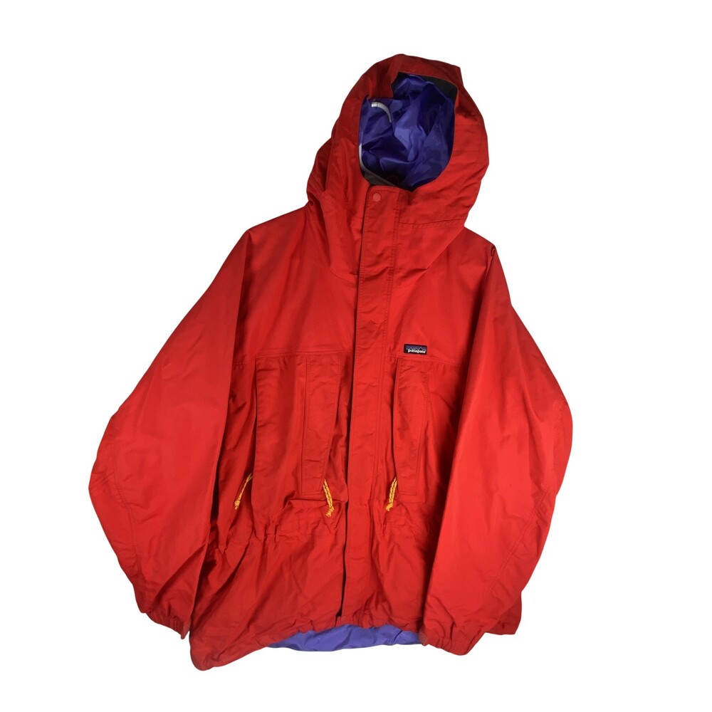 Vintage Patagonia Jacket Mens XL Red Hooded Nylon Ski Parka STY 83832 90s